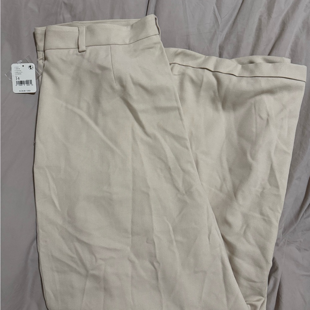 Free People Cream Trousers